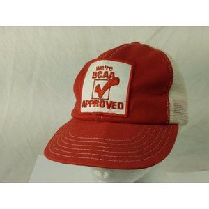 BCAA APPROVED autoclub Cap Trucker Hat Snapback Baseball Vintage retro 80s